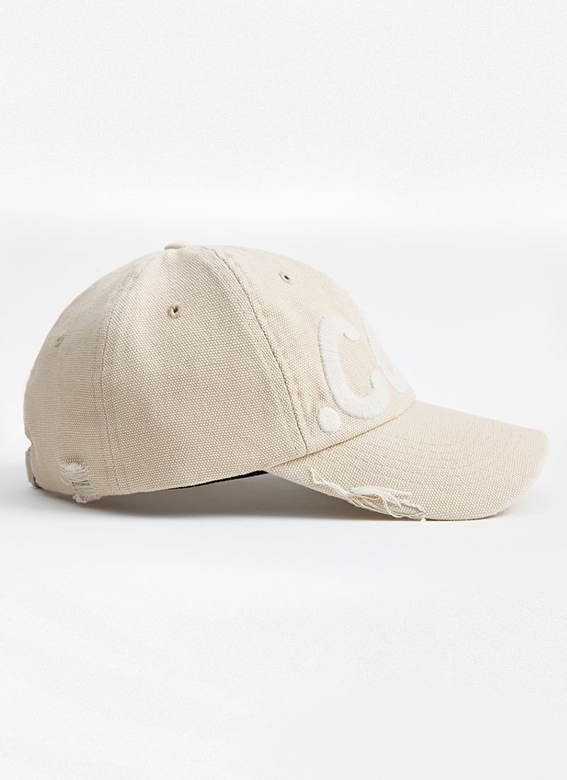 Sebs. COM BALL CAP (WASHING)-CREAM