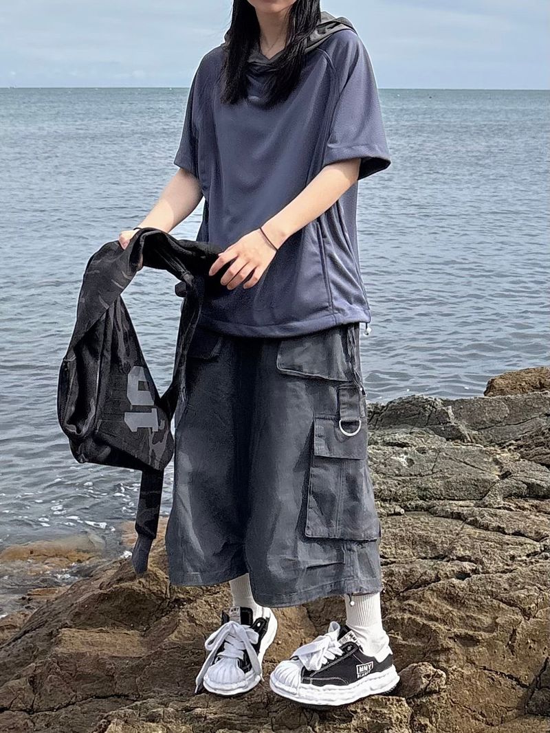 cation d-ring bermuda pants