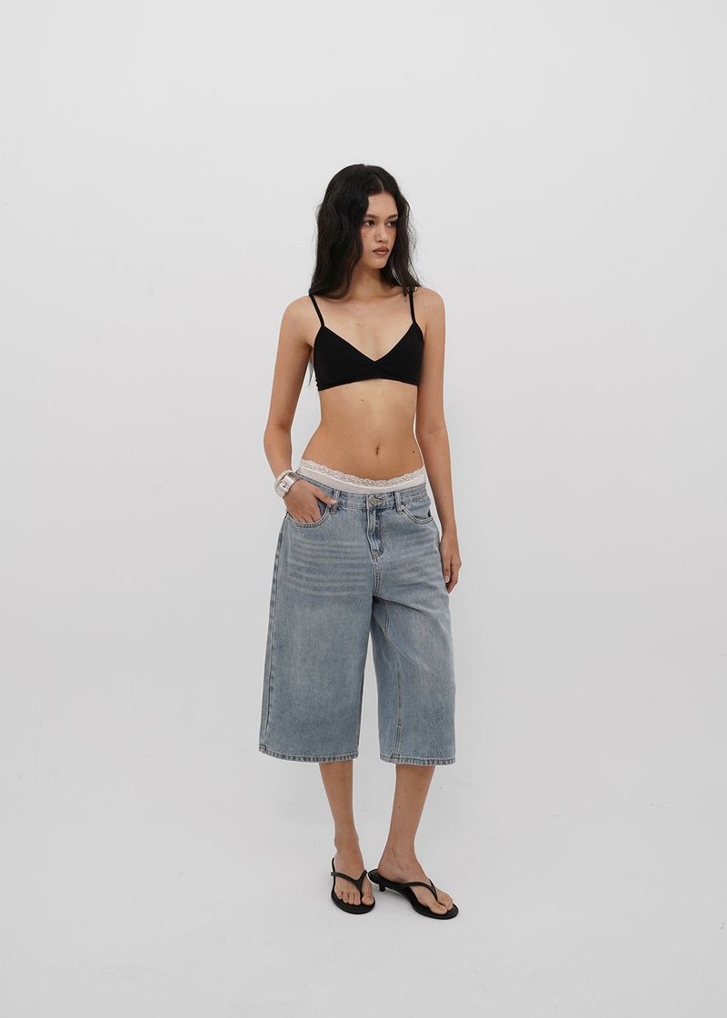[B-DENIM] SUMMER WASHED BERMUDA JEANS 055