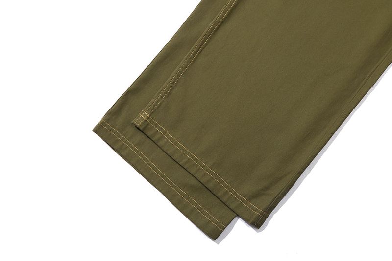 WIDE COTTON PANTS_KHAKI