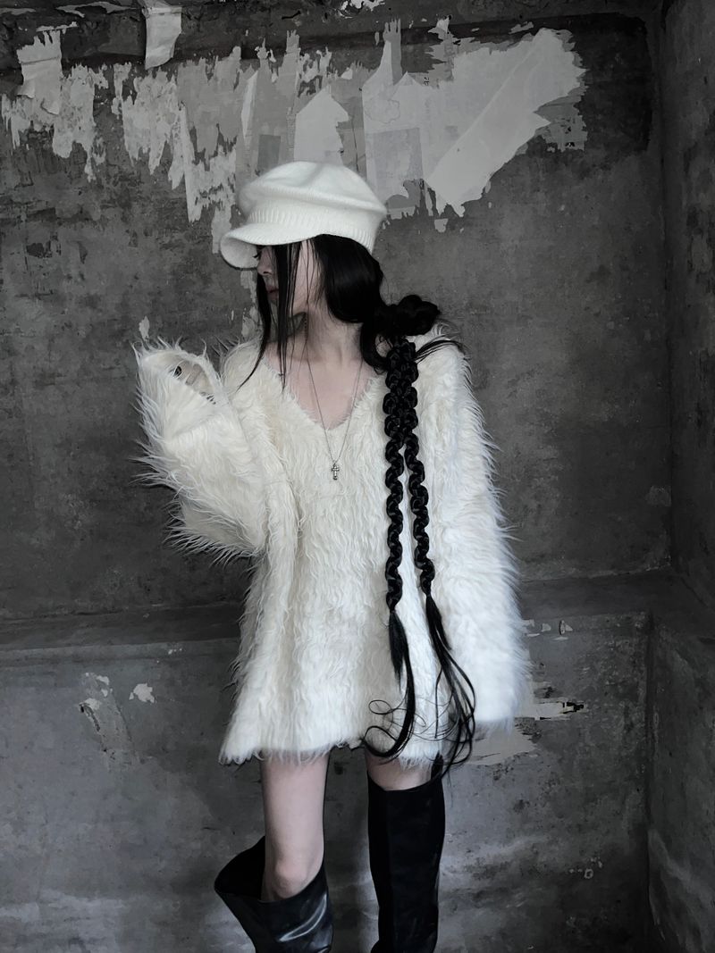 soft knit beret cap (2color)