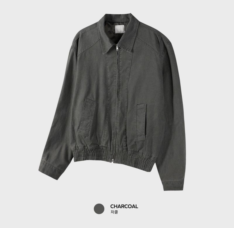 Look Liu Cotton Washed Two-Way Zip-Up Blouson