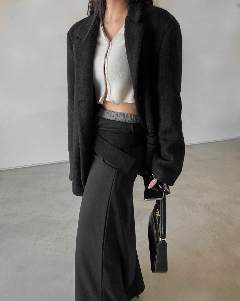 Half coat blazer