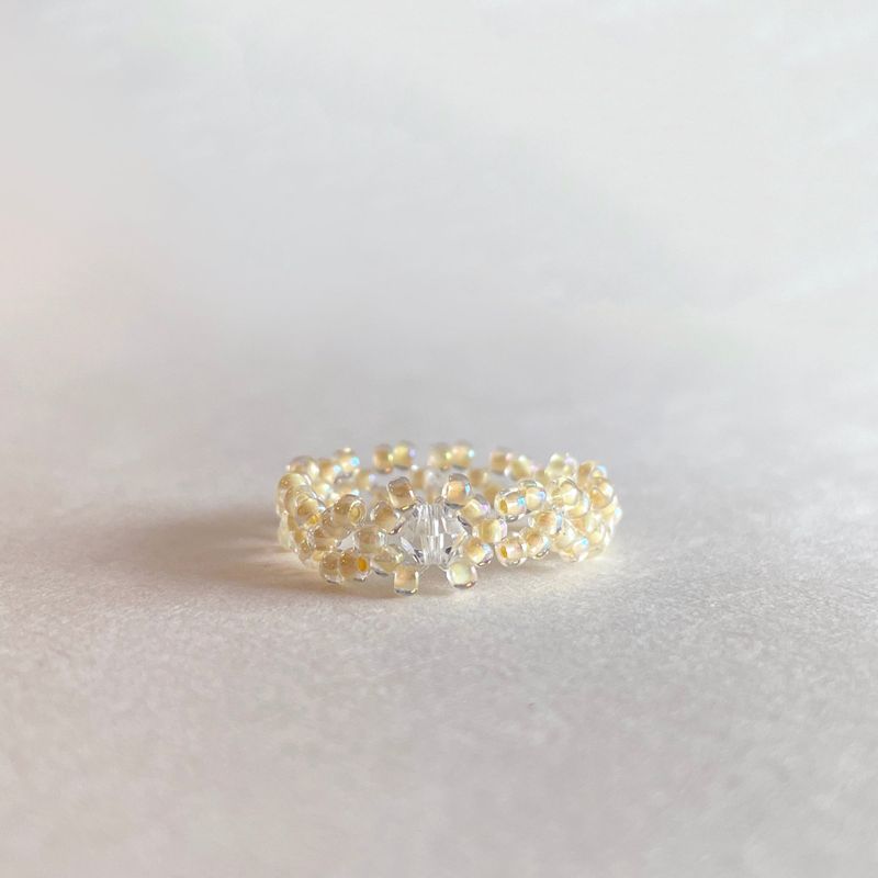 Kichikichiyaya Yellow Crystal Ring