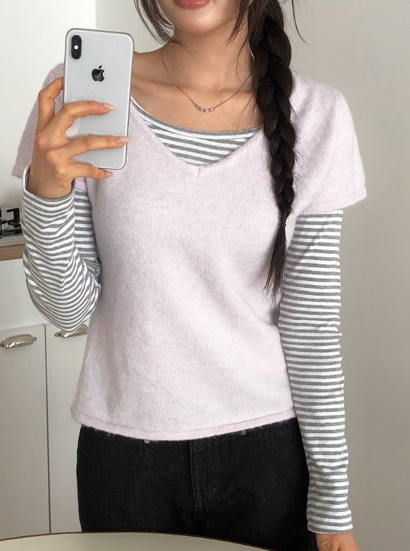 Birken Stripe Square Slim T-Shirt