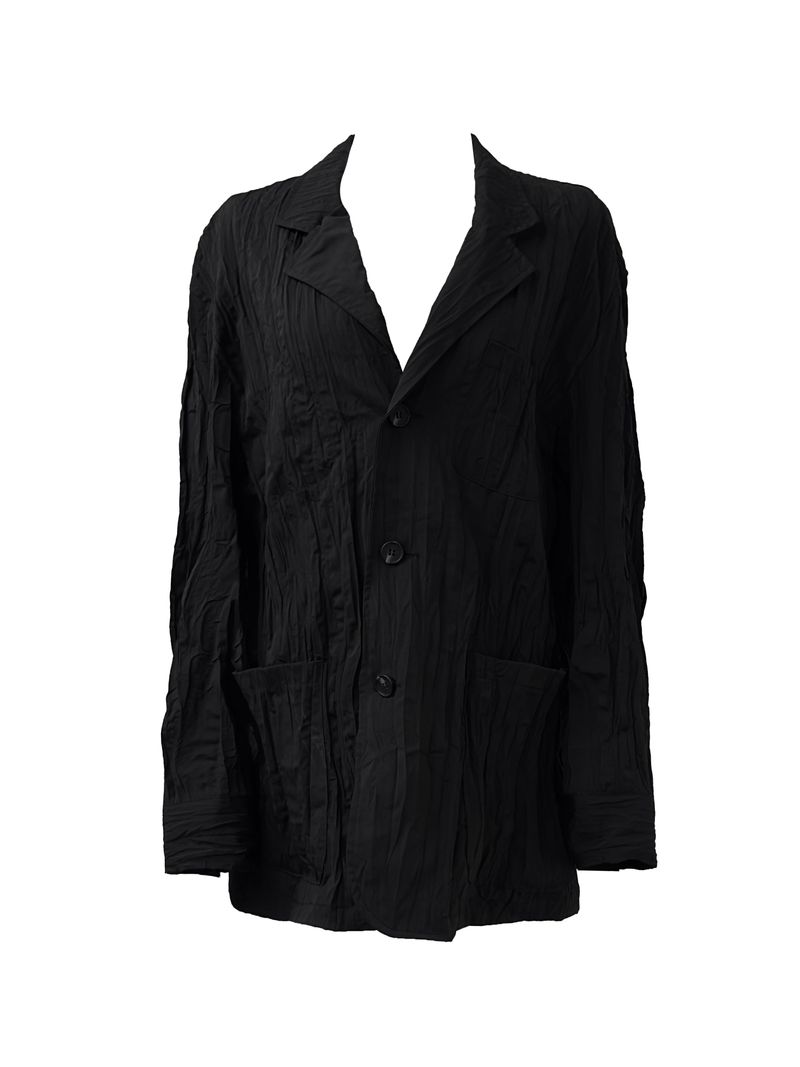 [unisex] ringkle pleated jacket
