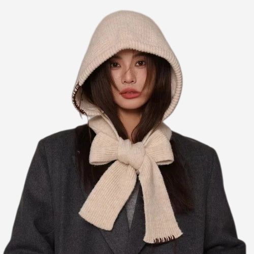La mode MAQI(ラ モード マキ)の「ハンドステッチデコニットバラクラバビーニー(帽子)」