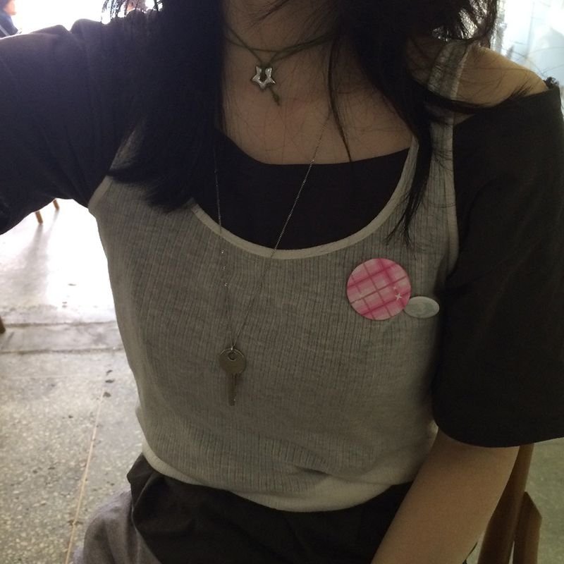 Cooling Club / pin button set 4. hibiscus