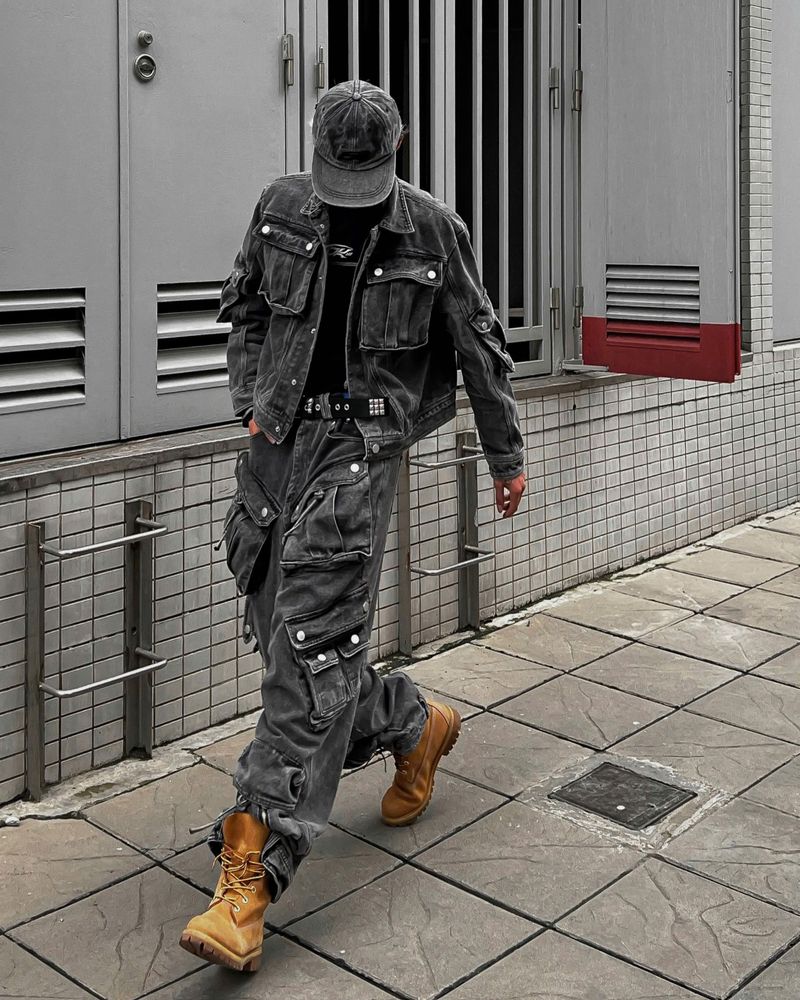 WASH-DENIM JACKET QUAD POCKET (Ver.2)