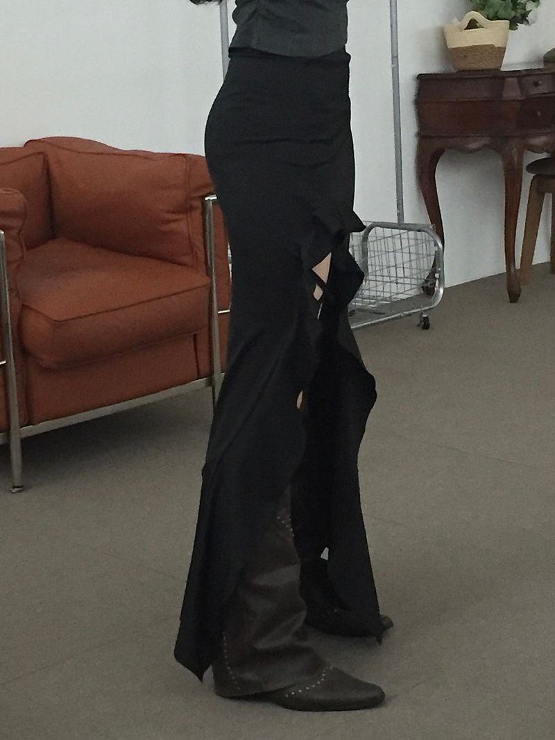 Xx Ruffle Long skirt