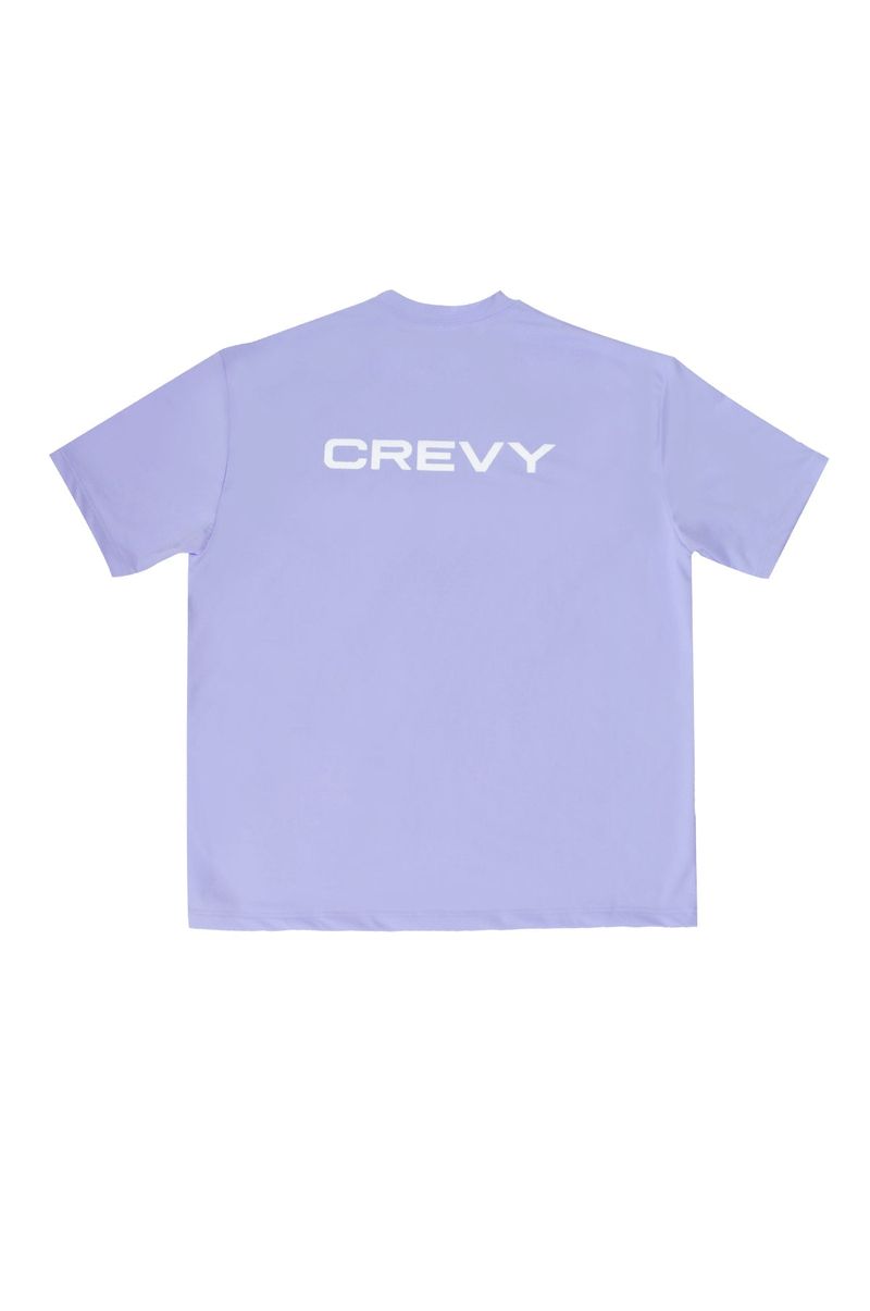 CREVY(クレビー)の「logo overfit rash short sleeve T-shirt (light purple)(Tops)」