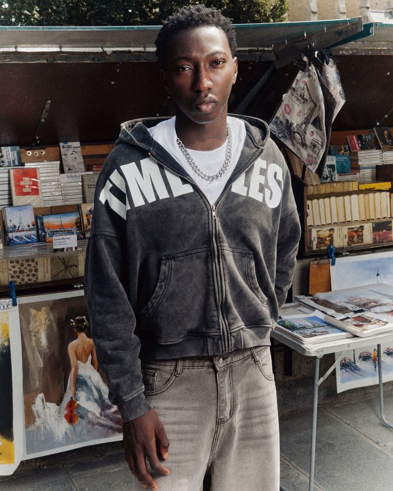 "TIMELESS" Washed Zip Hoodie