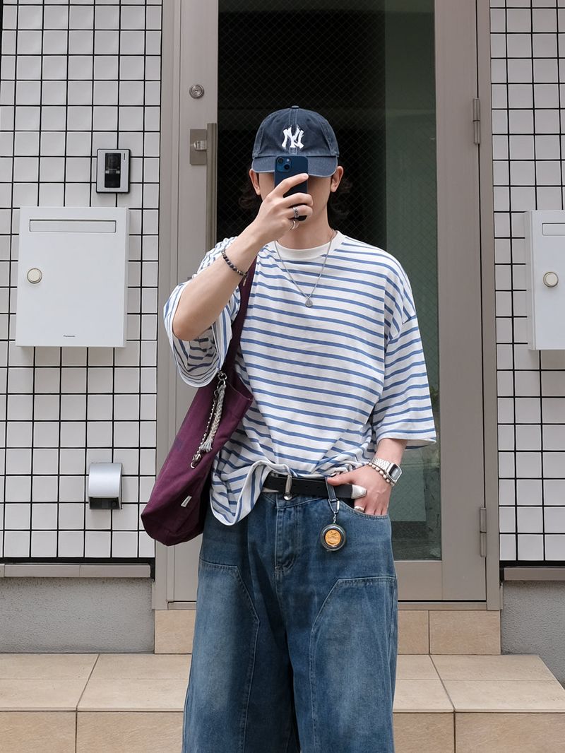 RUU Sand Washing Denim Bermuda Pants