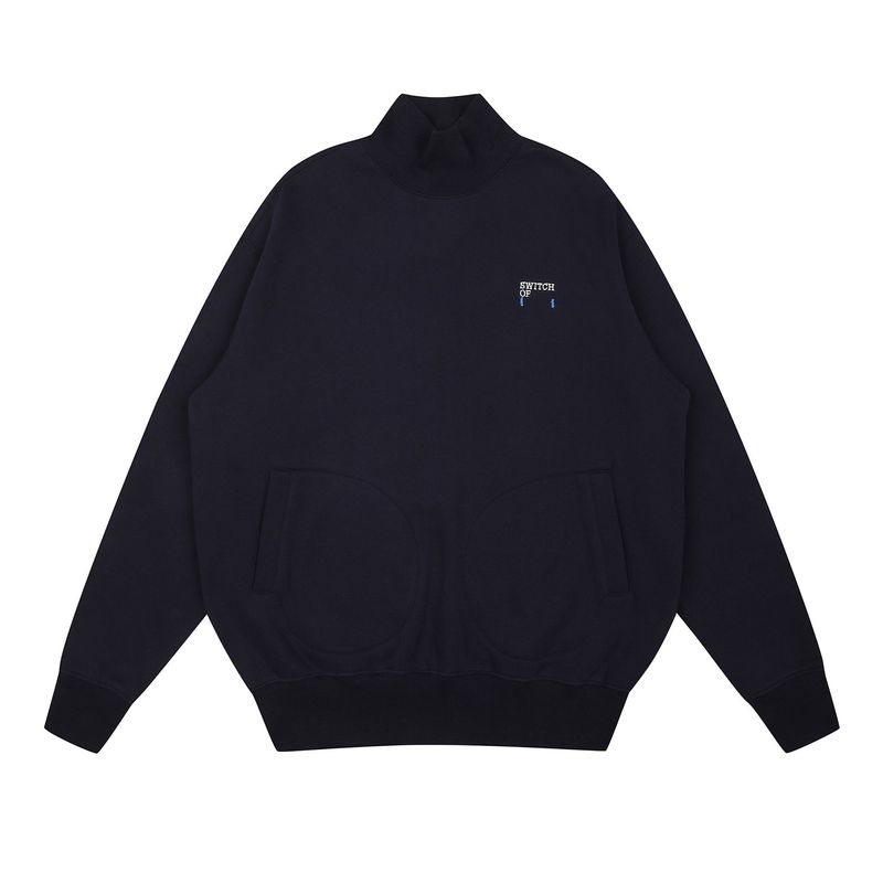 SWITCH123（スウィッチワンツースリー）の「ハーフタートルネックポケットMTM Tシャツ（ユニセックス）_SYF8TS05NV（トップス）」