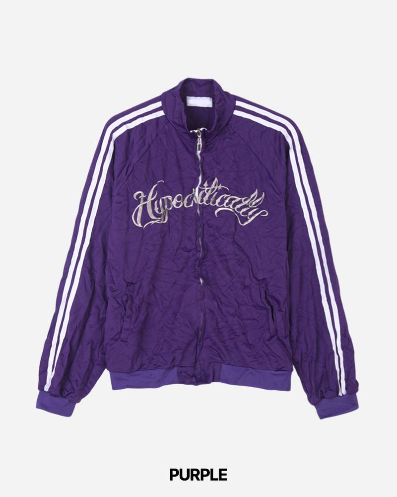 Ruffle Crop Track Zip-up