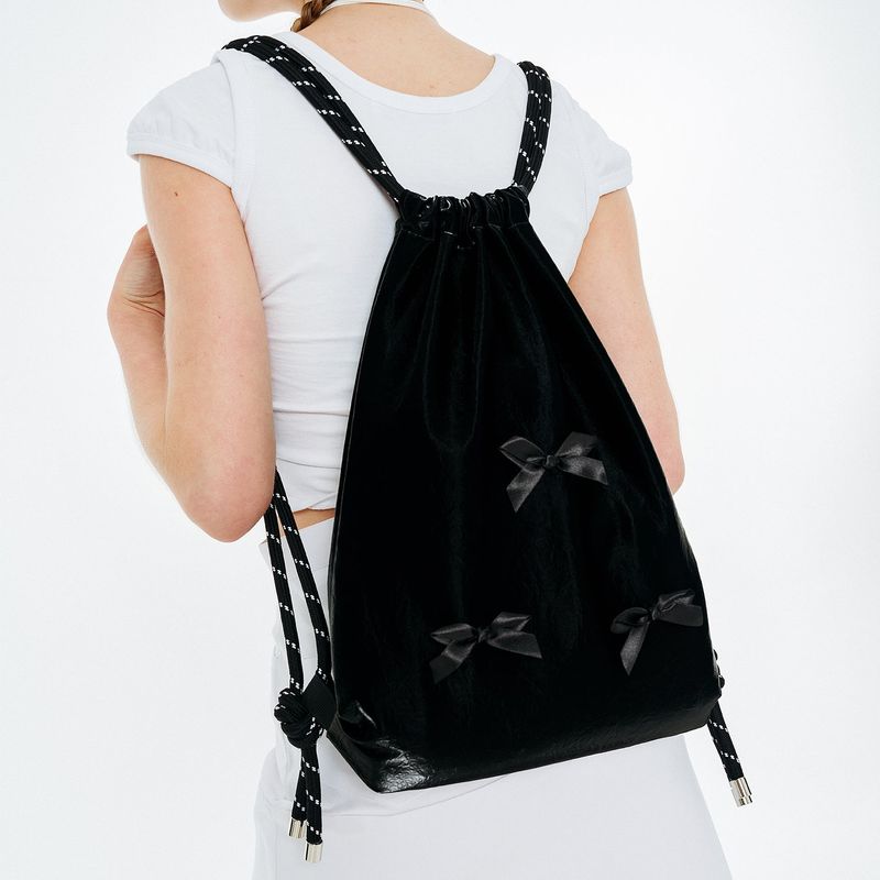 OTHER-worldly（アザーワールドリー）の「Ribbon Gym Sack [Black]（Bags）」