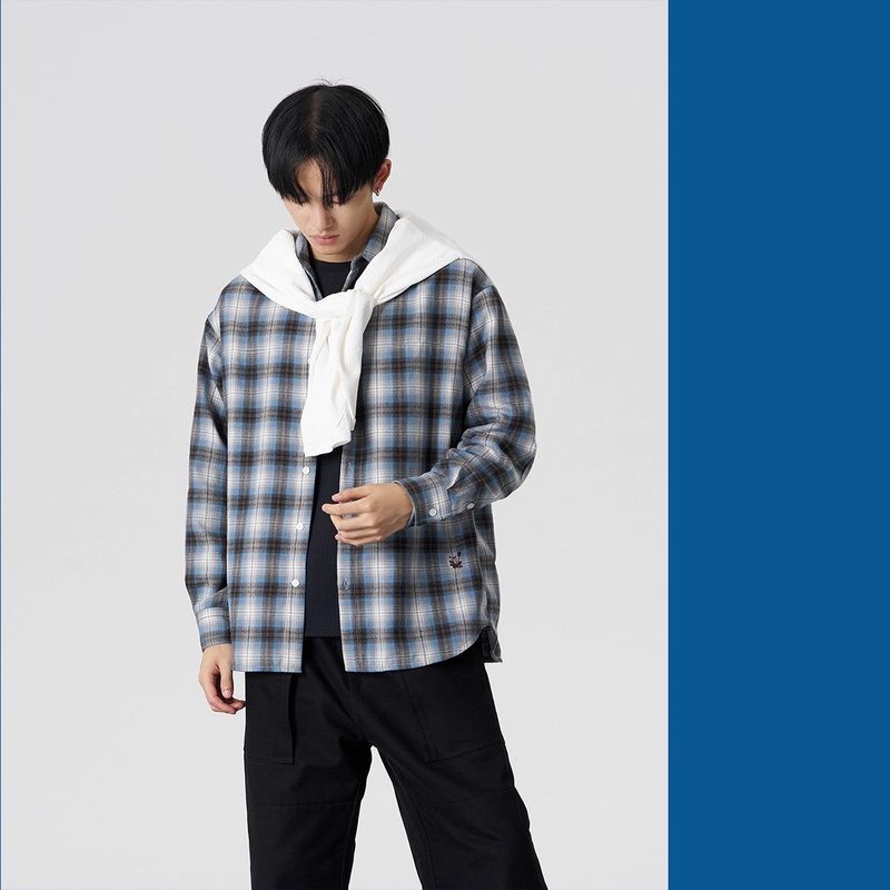 FMACM Basic Structure Plaid Shirt
