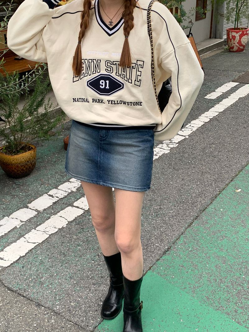 [MADE] Dune Y2K denim mini skirt