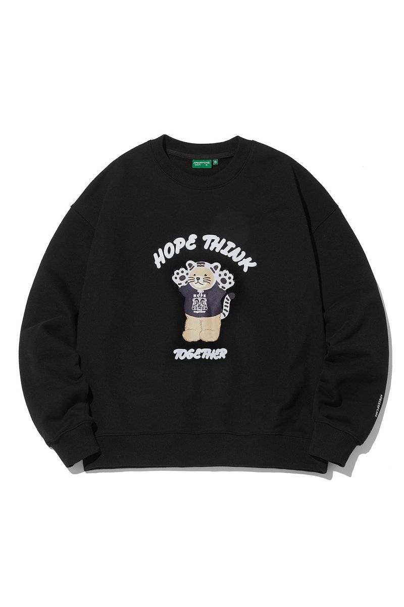 HTT Tiger Bear Crewneck_Black