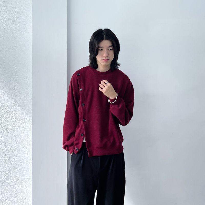 Side-Button Knit Top