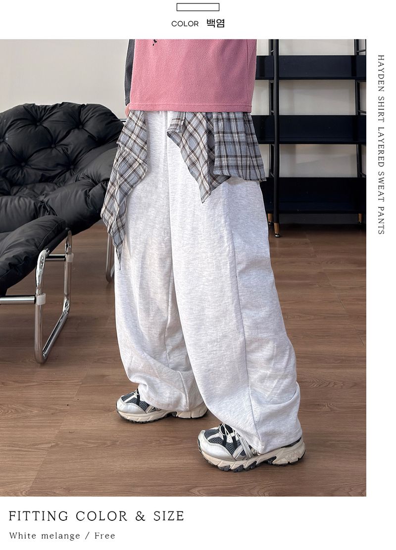 Hayden Shirt Layered Sweatpants