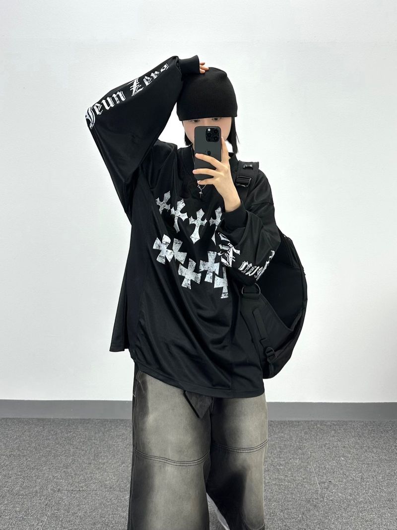 d cross jersey long-sleeve