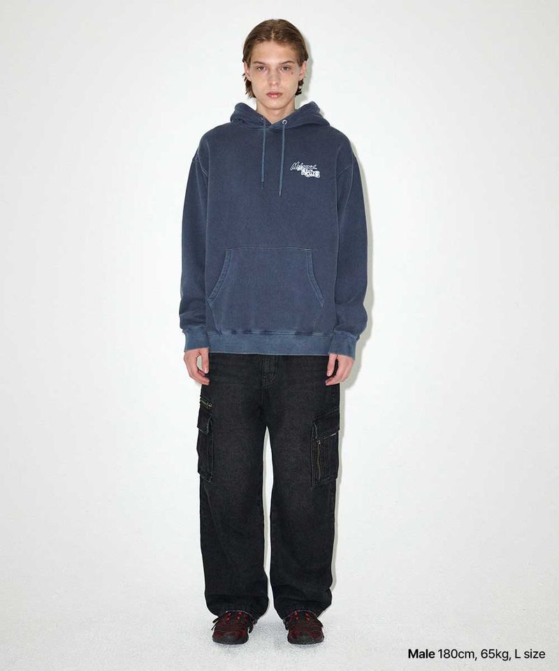 LOGO LIST PIGMENT HOODIE