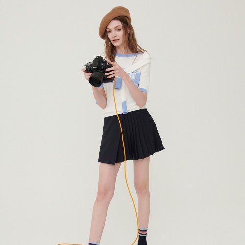 Logo jacquard knit set-up