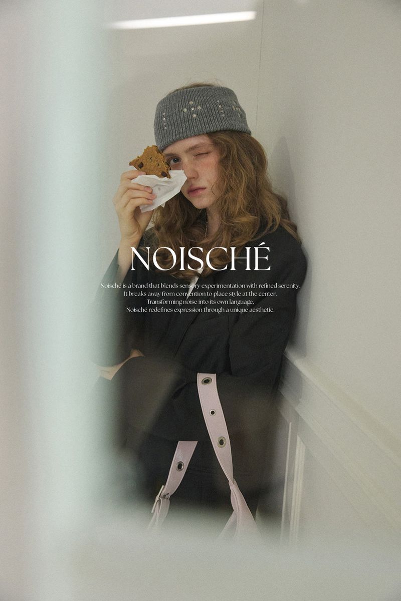 NOISCHE(ノイシ)の「メイド_ルミナスタッドヘアバンド/グレー(ヘアアクセサリー)」