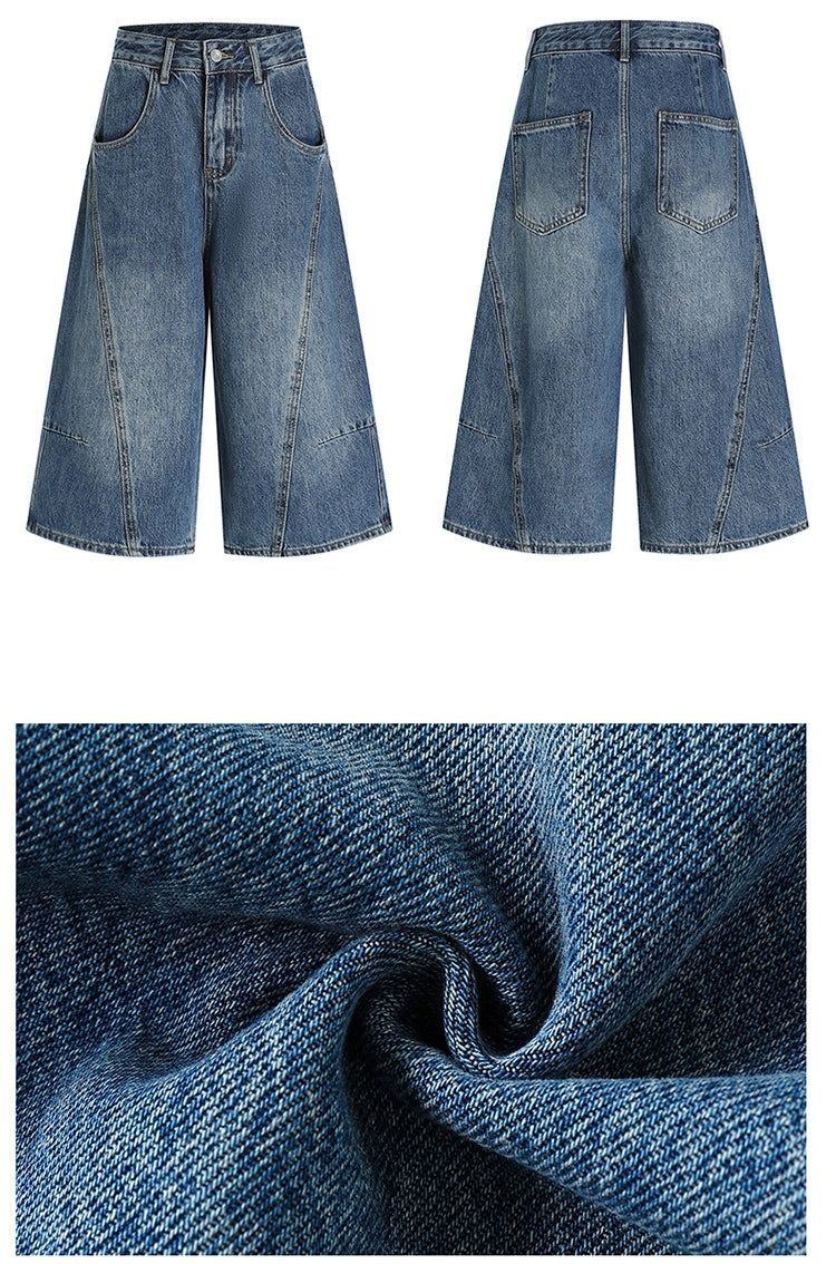 Fine Bermuda Capri Denim Pants