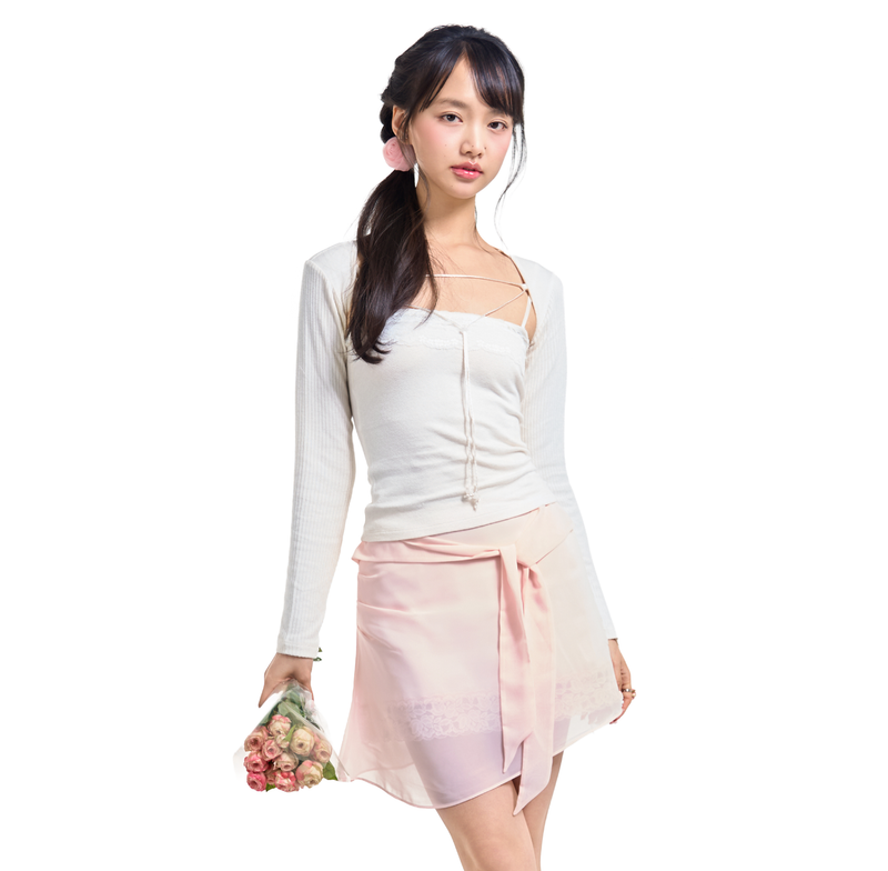 LILY LACE BOLERO SET-UP [IVORY]