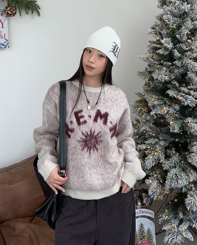 SATIIIZ（サティーズ）の「Merid Sun Mohair Crop Knit（Tops）」