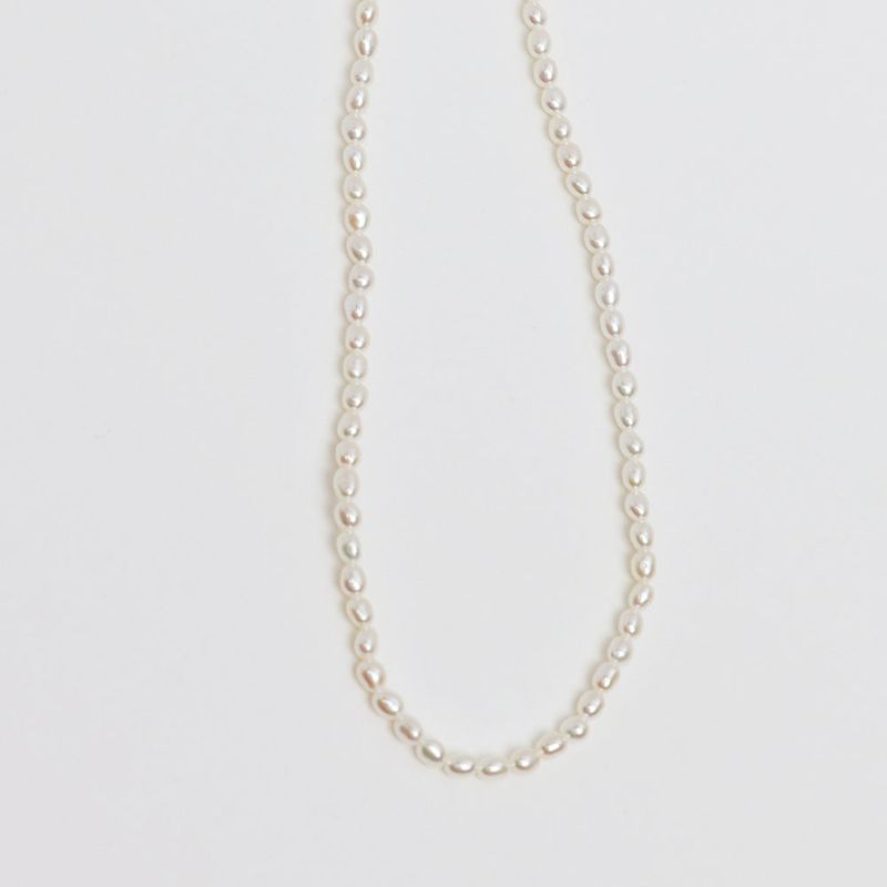 14K goldfilled baby rice pearl necklace