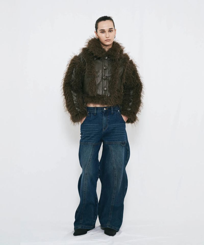 WAVE DENIM PANTS