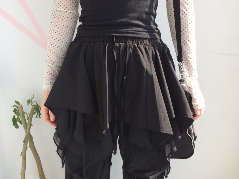 chiffon layered skirt
