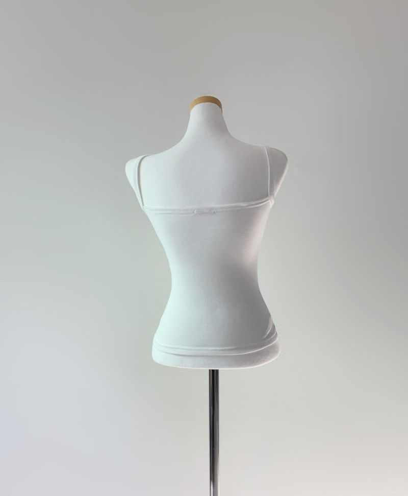 Arzen strap lace top (white)