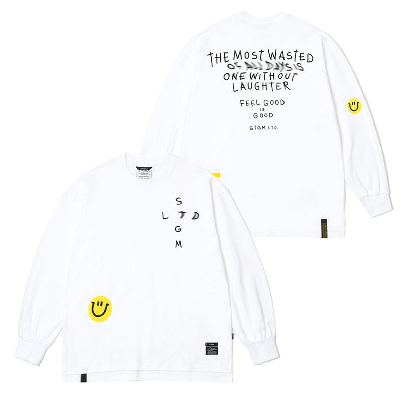 STIGMA(スティグマ)の「LAUGHTER LONG SLEEVES T-SHIRTS WHITE(Tops)」