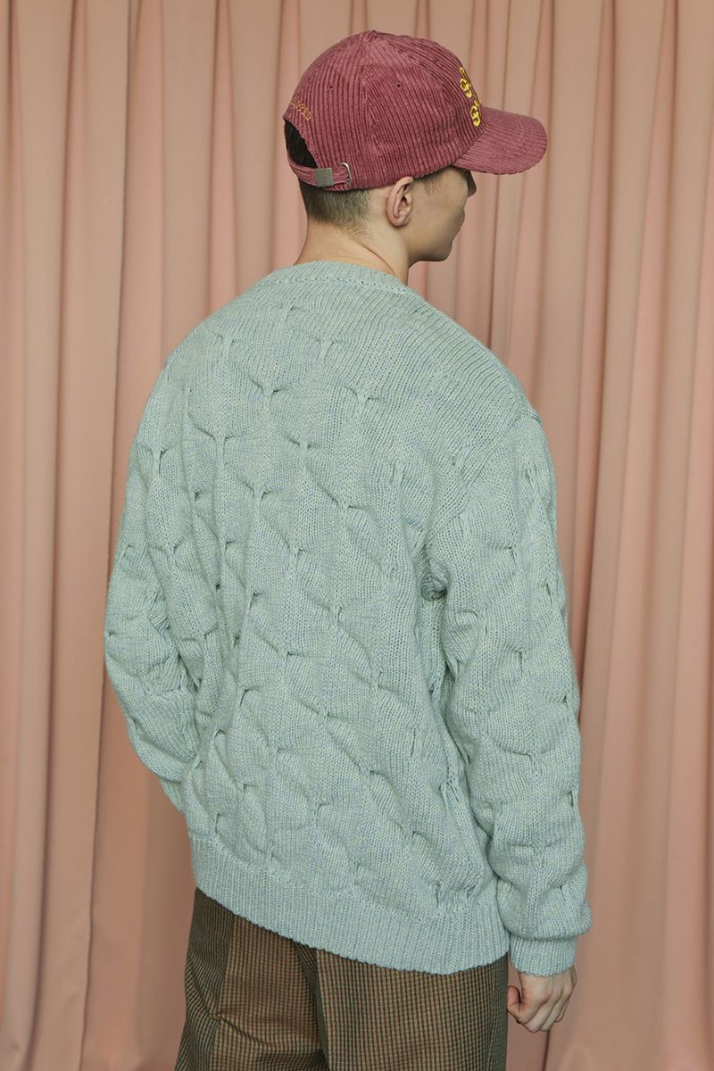 EMBOSSING CLOVER KNIT / MINT