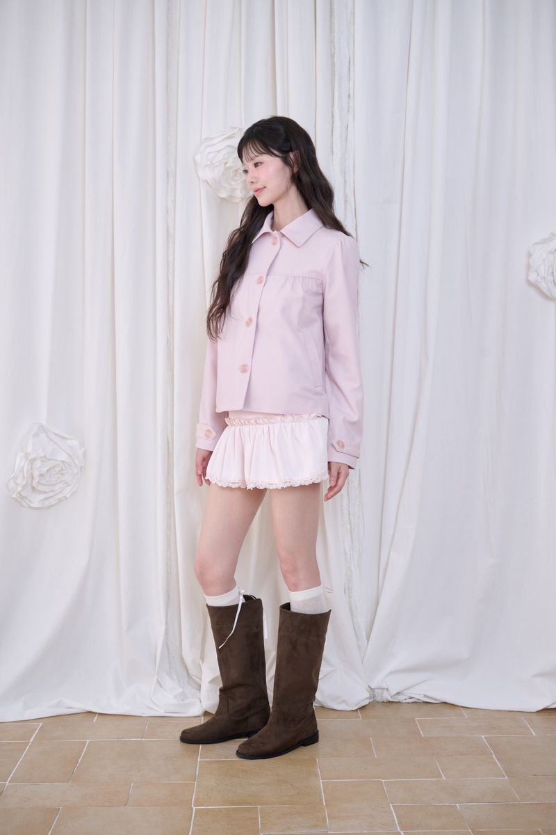 Sophie Shirred Trench Jacket (2 colors)