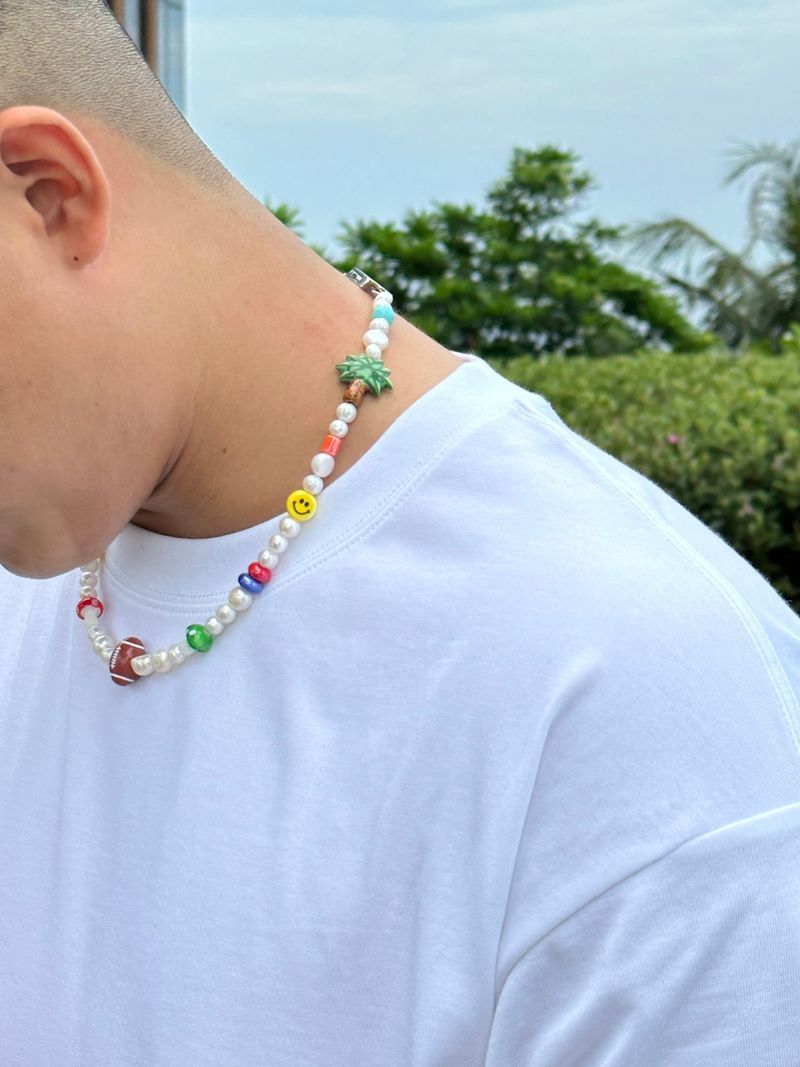 【MADE】Back to LA Buckle - Freshwater Pearl&Ceramics Beads