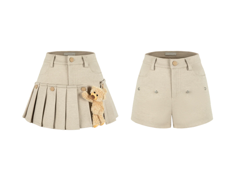 13DE MARZO（トレセ・デ・マルゾ）の「13DE MARZO Doozoo Detachable Skirt Shorts（Skirts）」