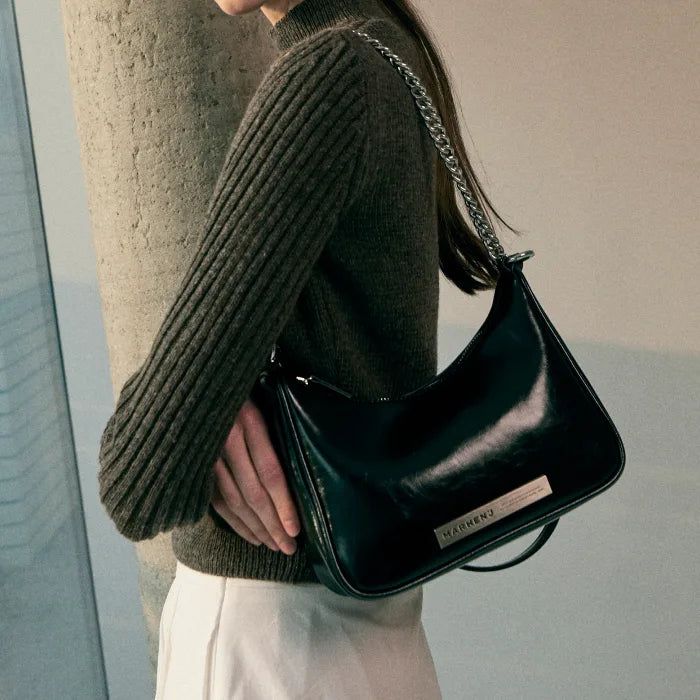 SAGE Chain Leather Shoulder Bag
