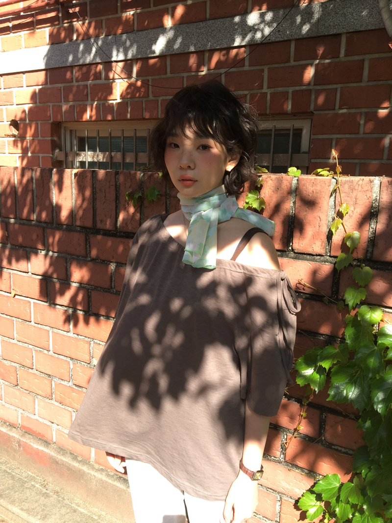 Misty Bloom scarf (2color)