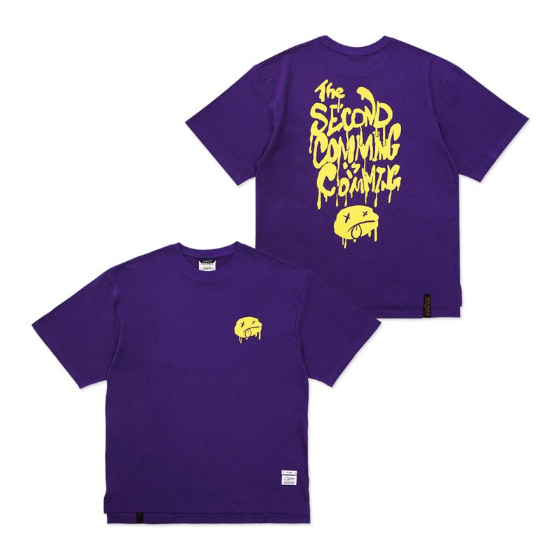 STIGMA(スティグマ)の「Second Coming Oversized Short Sleeves T-Shirts Purple / Charcoal / Orange(Tops)」