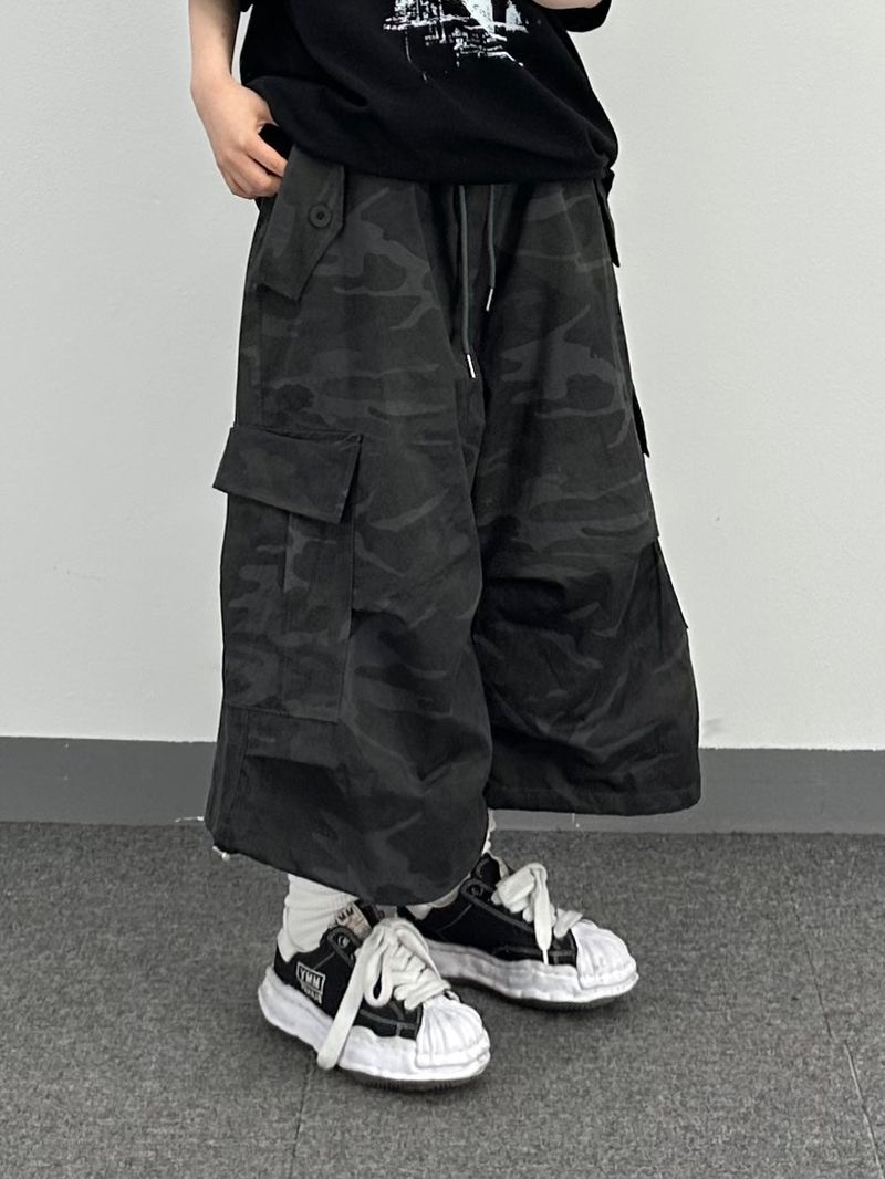 camo cargo cotton shorts