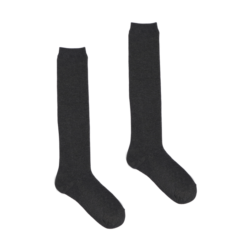[2EA 1SET] BASIC KNEE HIGH SOCKS (5 COLORS)
