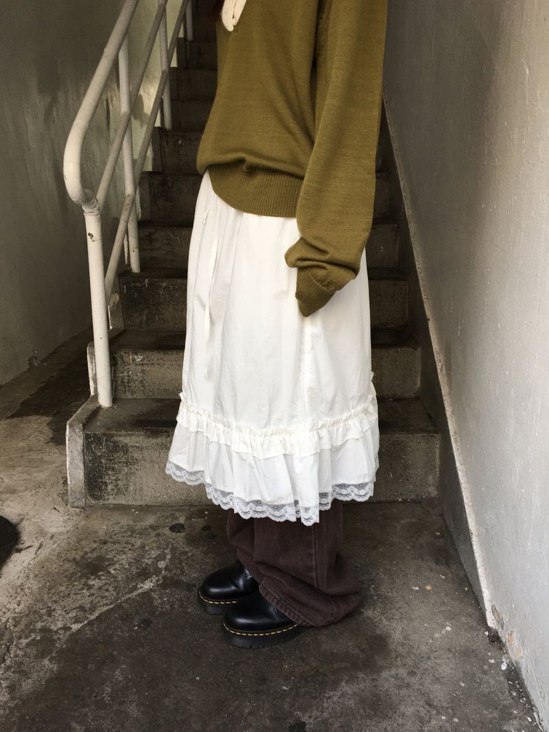 Pudding Ruffle Skirt (2color)