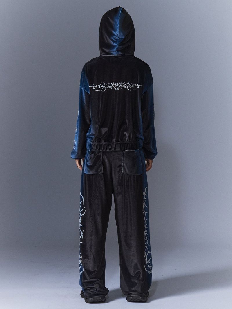 Tribal Velvet Hood(BK)