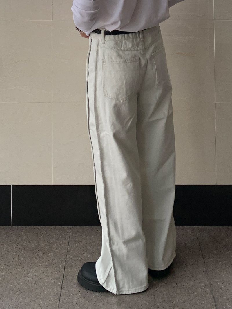Bajo Side Seam Denim Pants