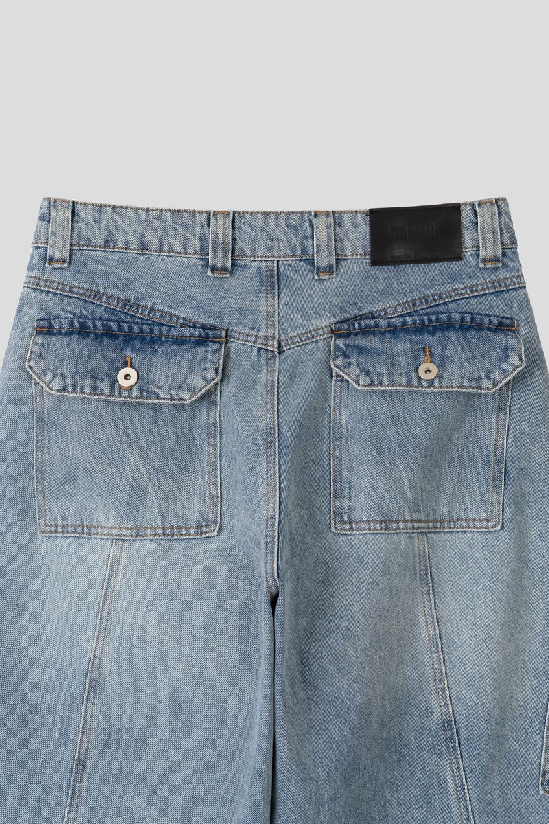 Glide Wide Cargo Denim (3color) (No.1007)